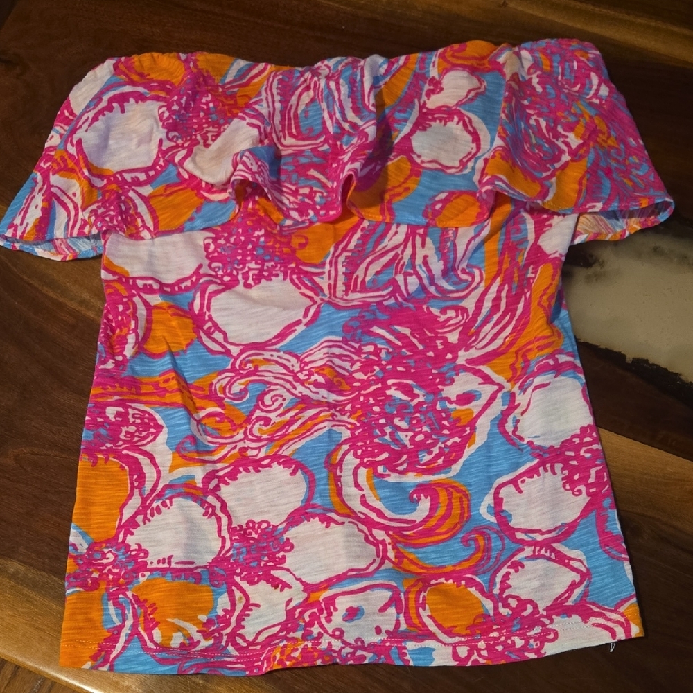 Lilly Pulitzer Pink and Orange Top